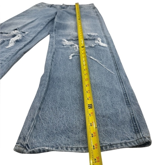 PacSun Casey Ripped Knees Low Rise Baggy Jeans Medium Indigo 27 - Picture 11 of 14